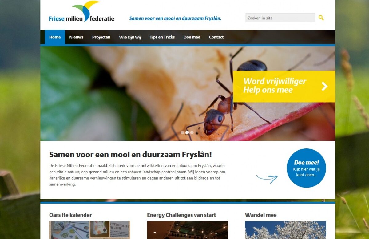 Friese Milieu Federatie lanceert nieuwe website