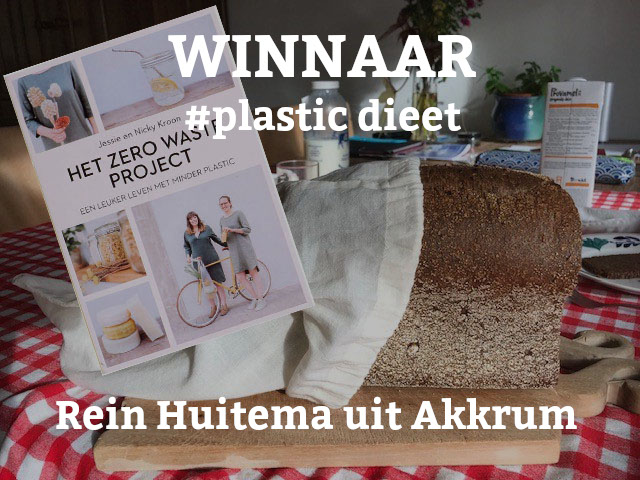 Rein Huitema uit Akkrum WINNAAR #PlasticDieet