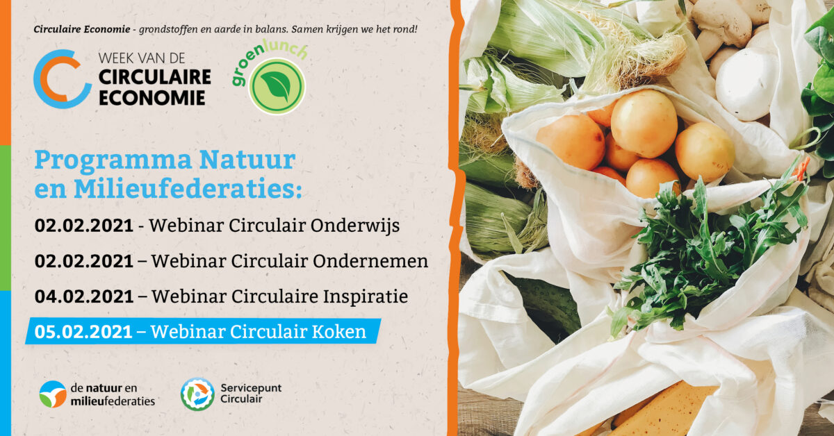 Groenlunch: Webinar Circulair Koken