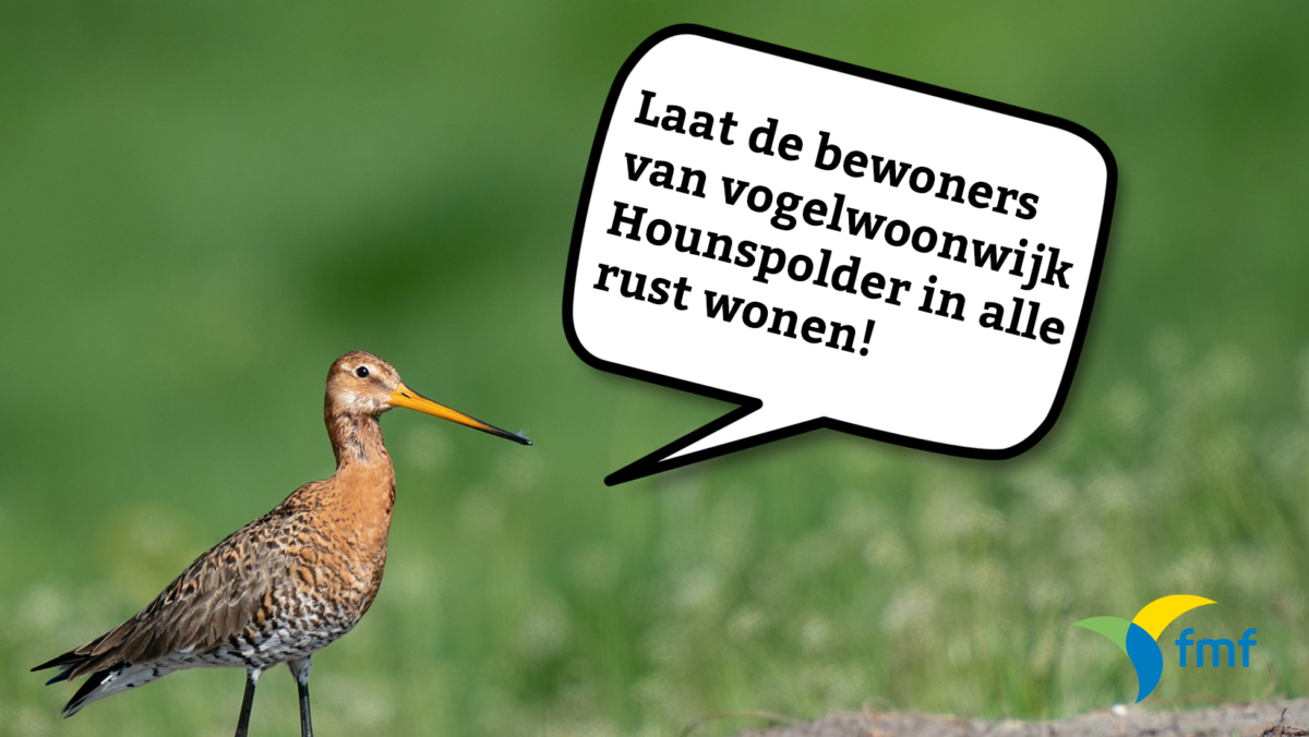 Vogelwoonwijk Hounspolder in gevaar!