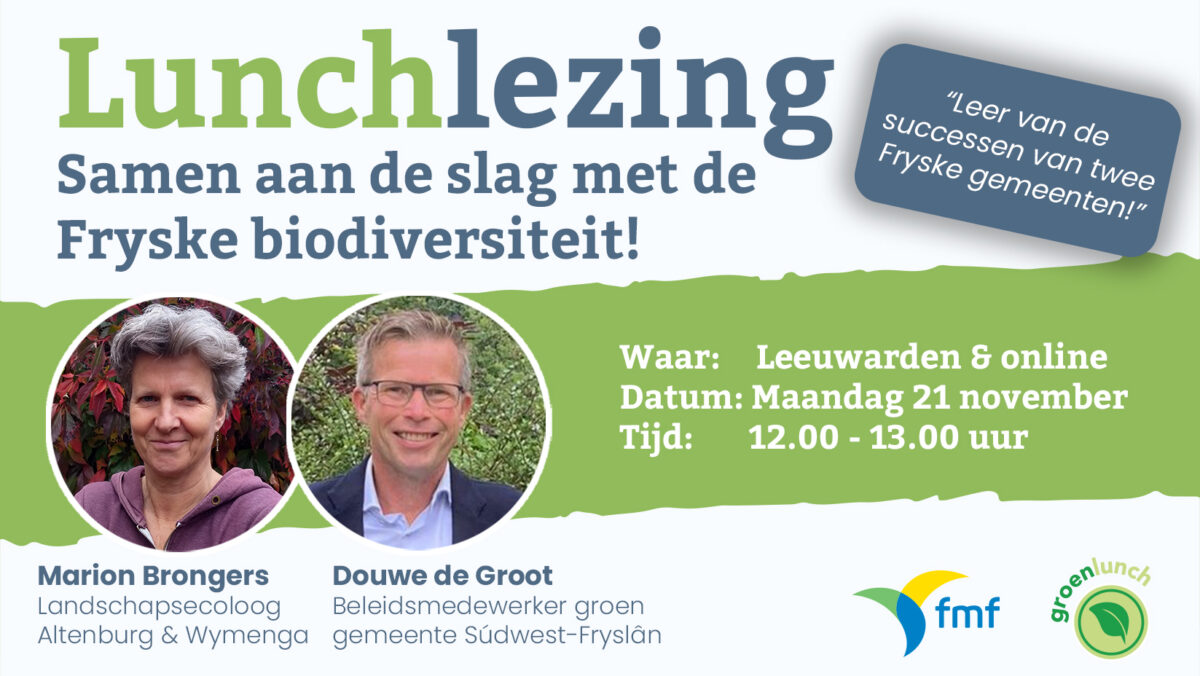 GroenLunch: Samen aan de slag met de Fryske biodiversiteit!