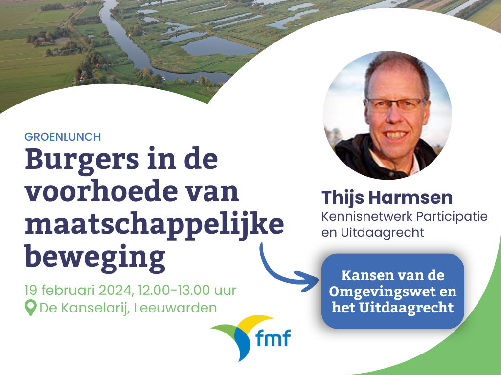 GroenLunch: Burgers in de voorhoede van maatschappelijke beweging